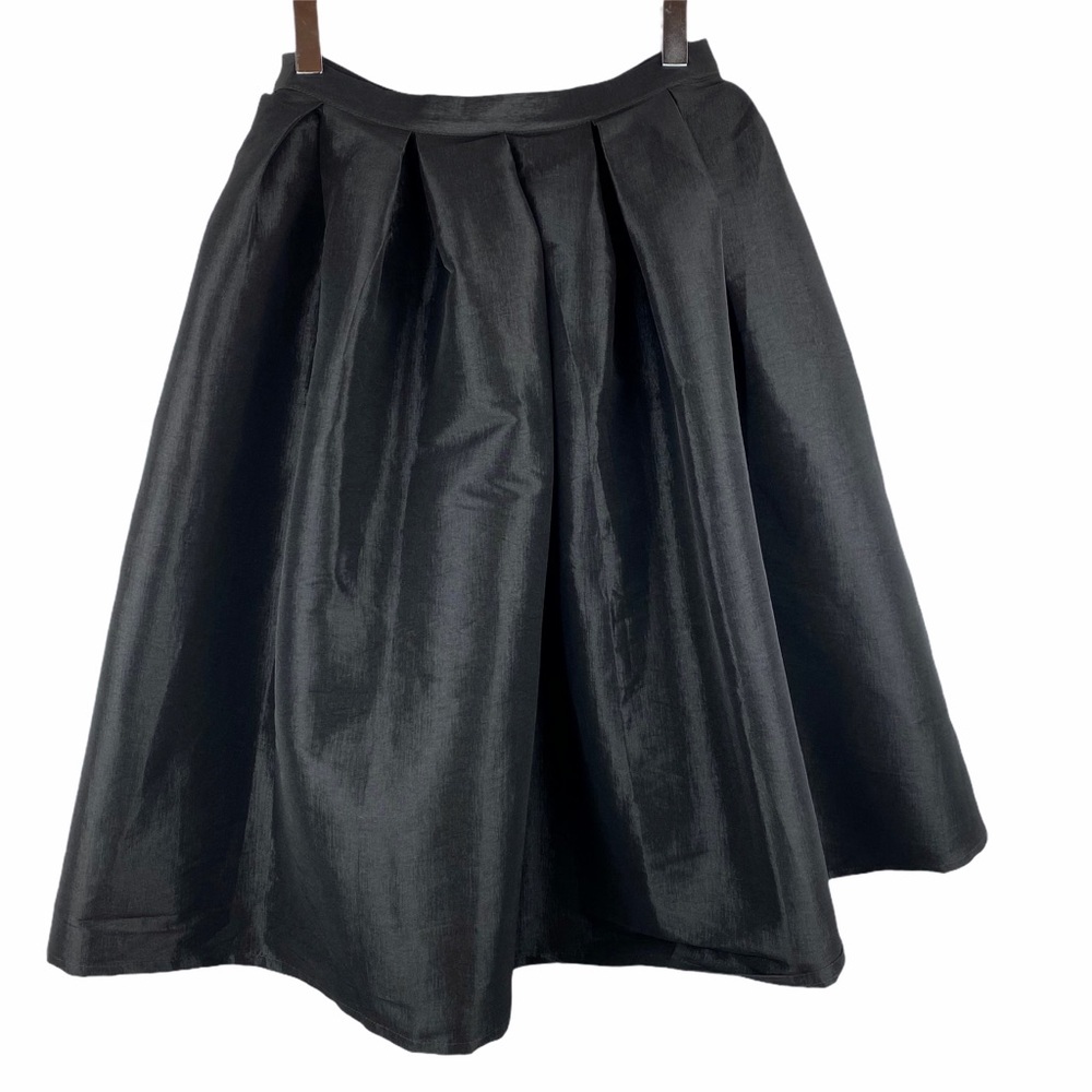 Chicwish Black Satin Full A-Line Circle Ball Gown Princess Skirt Revolve S - Picture 2 of 6